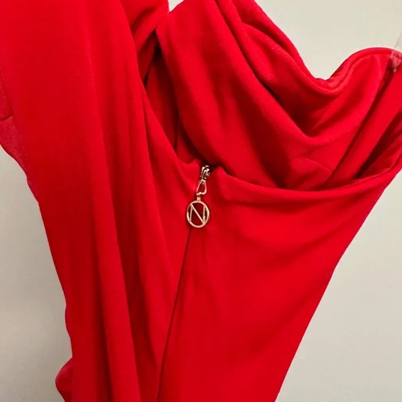 NOOKIE RILEY RING MAXI DRESS - RED - Picture 5 of 10
